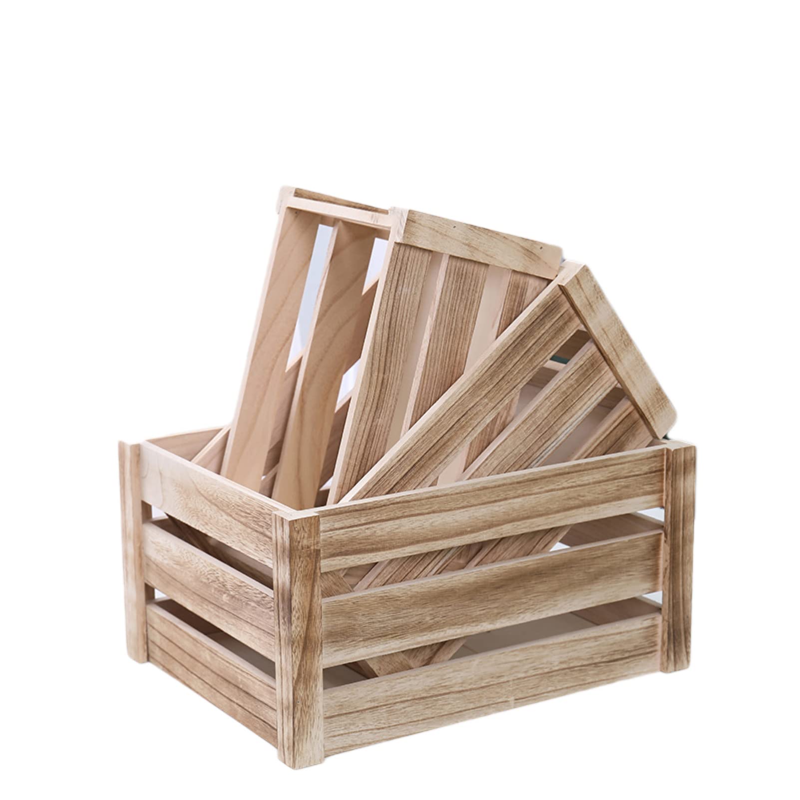 Amazon｜MJKQ9 収納ボックス 木製 35*25*18cm 木製ボックス 木箱